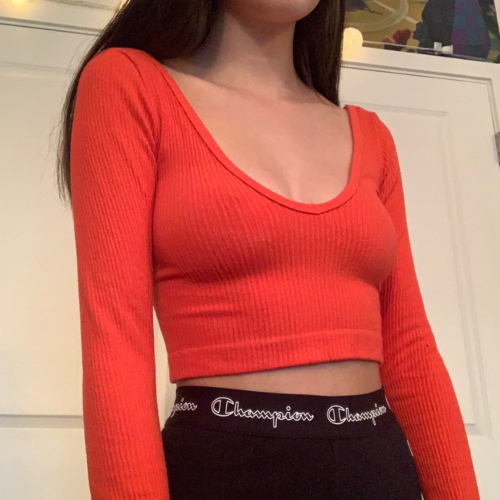 Urban Outfitters Long Sleeve Crop Top